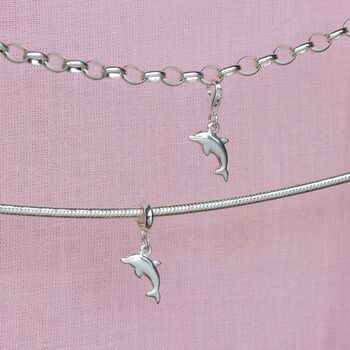 Sterling Silver Dolphin Charm, 2 of 8