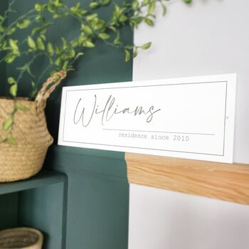 Personalised 'Elegance' Wall Sign, 5 of 8