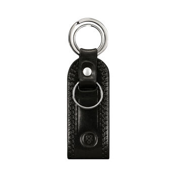Personalised Men's Italian Leather Key Ring 'Nepi', 2 of 12