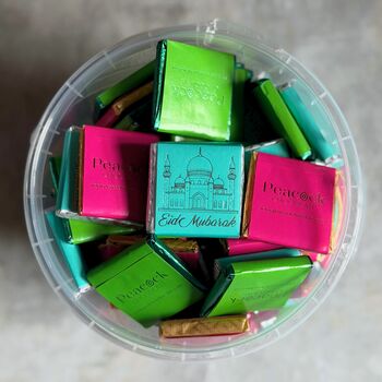 Eid Chocolate Squares Tub 100pk Colourful, 5 of 7
