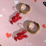 ‘You’re My Lobster’ Print And Lobster Earrings Gift Set, thumbnail 5 of 7