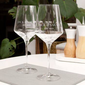 Personalised Special Date Wine Glass, 2 of 8