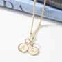 Mother Child Initial Necklace Silver, Gold, thumbnail 1 of 7