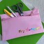 Personalised Teacher's Name School Rainbow Pencil Case, thumbnail 1 of 4
