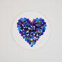 Forget Me Not Butterfly Heart Fridge Magnet, thumbnail 1 of 4