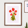 Tulipa Botanical Eco Print One Print = One Tree, thumbnail 1 of 6