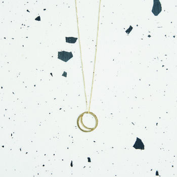 Crescent Lune Pendant Necklace, 2 of 7