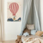 Ballon Riding Mouse Nursery Art Print, thumbnail 5 of 6