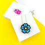 Blue Flower Necklace, thumbnail 1 of 8