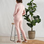 Long Bamboo Pyjama Set In Pink, thumbnail 2 of 2