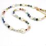 Multi Coloured Gemstone And Pearl Beaded Necklace, thumbnail 8 of 12