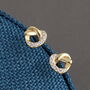 'You're Loved' Sterling Silver Knotted Heart Earrings, thumbnail 2 of 7