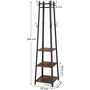 Industrial Coat Rack Stand With Three Shelves, thumbnail 7 of 8