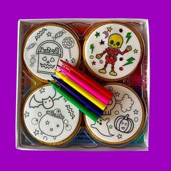 Halloween Colour Me Biscuit Set, 2 of 5