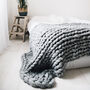 Merino Wool Throw Blanket, thumbnail 1 of 12