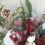 Luxury Winter Rose And Pine Frosted Bunch, thumbnail 4 of 4
