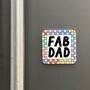 Bright Checkered Fab Dad Card With Magnet, thumbnail 7 of 7