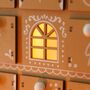 Wooden Gingerbread House LED Advent Calendar, thumbnail 2 of 7