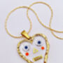 Hand Made Cute Heart Characters Necklace Small, thumbnail 3 of 10