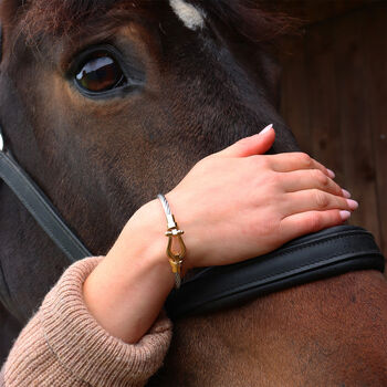 Personalised Horseshoe Metal Bracelet, 2 of 9