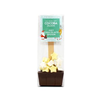 Two Pack Christmas Star Marshmallow Hot Chocolate Spoon, 2 of 2