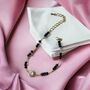 Asian Black Bead Round Zircon Nazar Mangalsutra Bracelet, thumbnail 5 of 6