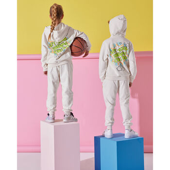 Dreamer Pop Art Unisex Cotton Tracksuit – Ecru, 2 of 4