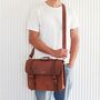 Personalised Leather Laptop Bag With Lifetime Guarantee, thumbnail 2 of 9