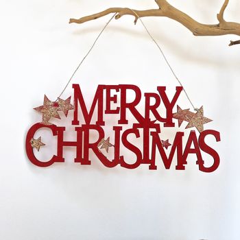Pictures of merry christmas signs 'merry Christmas' Sign By Chapel Cards | notonthehighstreet.com