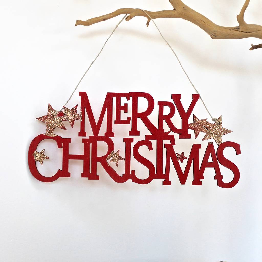 'merry Christmas' Sign By Chapel Cards | notonthehighstreet.com