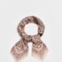 Paisley Folk Caramel Square Scarf, thumbnail 4 of 5