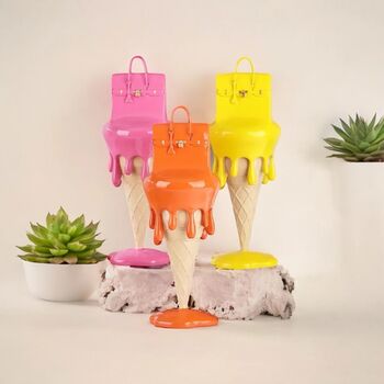 Vibrant Melting Ice Cream Handbag Sculpture, 9 of 9