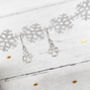 Christmas Angel Drop Earrings In Sterling Silver, thumbnail 2 of 8