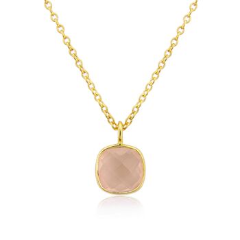Brooklyn Gemstone And Yellow Gold Plated Necklace, 7 of 7