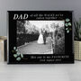Personalised Father Of Bride Glass Frame 5x7, thumbnail 3 of 6