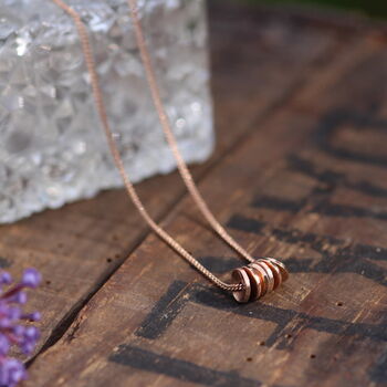 Monroe Rose Gold Sienna Necklace, 2 of 2