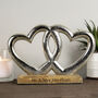 Personalised Double Heart Ornament, thumbnail 3 of 5
