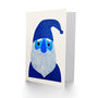 Gnome Gonk Santa Folk Art Xmas Christmas Card, thumbnail 2 of 4