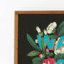 War Is Over Floral Typography Print, thumbnail 3 of 6