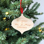 First Christmas As Mr And Mrs Tree Ornament, thumbnail 2 of 4