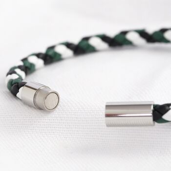 Personalised Men's Mixed Colour Leather Bracelet, 12 of 12