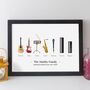Personalised Family Music Instruments Print Gift, thumbnail 9 of 10