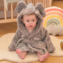 Personalised Elephant Dressing Gown Gift For Baby, thumbnail 4 of 10