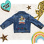 Kids Personalised Denim Jacket X Eleanor Bowmer Collab, thumbnail 4 of 12