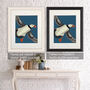 Puffin In Flight Art Print Framed Or Unframed, thumbnail 3 of 7