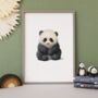 Illustrated Panda Print, thumbnail 1 of 3