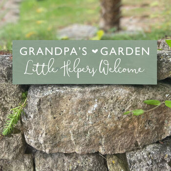 Grandad's Garden Wooden Sign, 2 of 4