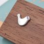 Little Dove Bird Stud Earrings In Sterling Silver, thumbnail 3 of 12
