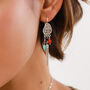 Hook Earrings Silver Plated With Tassel, thumbnail 1 of 3