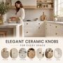 Sunflower Styled Ceramic Round Cabinet Knob, thumbnail 4 of 9
